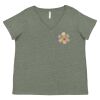 Curvy Collection Women's Fine Jersey V-Neck Tee Thumbnail