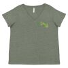 Curvy Collection Women's Fine Jersey V-Neck Tee Thumbnail