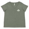 Curvy Collection Women's Fine Jersey V-Neck Tee Thumbnail