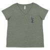 Curvy Collection Women's Fine Jersey V-Neck Tee Thumbnail
