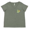 Curvy Collection Women's Fine Jersey V-Neck Tee Thumbnail