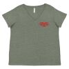 Curvy Collection Women's Fine Jersey V-Neck Tee Thumbnail