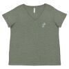 Curvy Collection Women's Fine Jersey V-Neck Tee Thumbnail