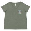 Curvy Collection Women's Fine Jersey V-Neck Tee Thumbnail