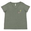 Curvy Collection Women's Fine Jersey V-Neck Tee Thumbnail