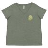 Curvy Collection Women's Fine Jersey V-Neck Tee Thumbnail
