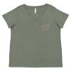 Curvy Collection Women's Fine Jersey V-Neck Tee Thumbnail