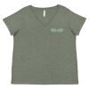 Curvy Collection Women's Fine Jersey V-Neck Tee Thumbnail