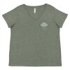 Curvy Collection Women's Fine Jersey V-Neck Tee Thumbnail