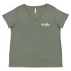 Curvy Collection Women's Fine Jersey V-Neck Tee Thumbnail
