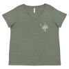Curvy Collection Women's Fine Jersey V-Neck Tee Thumbnail