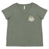 Curvy Collection Women's Fine Jersey V-Neck Tee Thumbnail