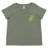 Curvy Collection Women's Fine Jersey V-Neck Tee Thumbnail