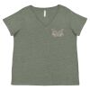 Curvy Collection Women's Fine Jersey V-Neck Tee Thumbnail