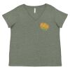 Curvy Collection Women's Fine Jersey V-Neck Tee Thumbnail