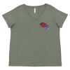 Curvy Collection Women's Fine Jersey V-Neck Tee Thumbnail