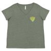 Curvy Collection Women's Fine Jersey V-Neck Tee Thumbnail