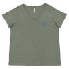 Curvy Collection Women's Fine Jersey V-Neck Tee Thumbnail