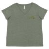 Curvy Collection Women's Fine Jersey V-Neck Tee Thumbnail