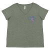 Curvy Collection Women's Fine Jersey V-Neck Tee Thumbnail
