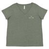 Curvy Collection Women's Fine Jersey V-Neck Tee Thumbnail
