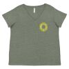Curvy Collection Women's Fine Jersey V-Neck Tee Thumbnail
