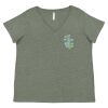 Curvy Collection Women's Fine Jersey V-Neck Tee Thumbnail