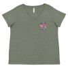 Curvy Collection Women's Fine Jersey V-Neck Tee Thumbnail