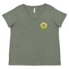 Curvy Collection Women's Fine Jersey V-Neck Tee Thumbnail