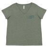 Curvy Collection Women's Fine Jersey V-Neck Tee Thumbnail
