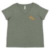 Curvy Collection Women's Fine Jersey V-Neck Tee Thumbnail