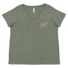 Curvy Collection Women's Fine Jersey V-Neck Tee Thumbnail