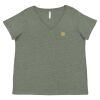 Curvy Collection Women's Fine Jersey V-Neck Tee Thumbnail