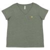 Curvy Collection Women's Fine Jersey V-Neck Tee Thumbnail
