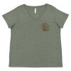 Curvy Collection Women's Fine Jersey V-Neck Tee Thumbnail