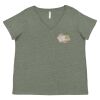 Curvy Collection Women's Fine Jersey V-Neck Tee Thumbnail