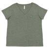 Curvy Collection Women's Fine Jersey V-Neck Tee Thumbnail