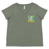 Curvy Collection Women's Fine Jersey V-Neck Tee Thumbnail