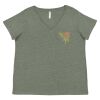 Curvy Collection Women's Fine Jersey V-Neck Tee Thumbnail