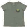 Curvy Collection Women's Fine Jersey V-Neck Tee Thumbnail