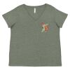 Curvy Collection Women's Fine Jersey V-Neck Tee Thumbnail