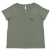 Curvy Collection Women's Fine Jersey V-Neck Tee Thumbnail