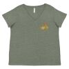 Curvy Collection Women's Fine Jersey V-Neck Tee Thumbnail