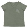 Curvy Collection Women's Fine Jersey V-Neck Tee Thumbnail