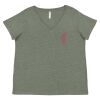 Curvy Collection Women's Fine Jersey V-Neck Tee Thumbnail