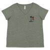Curvy Collection Women's Fine Jersey V-Neck Tee Thumbnail