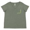 Curvy Collection Women's Fine Jersey V-Neck Tee Thumbnail