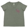 Curvy Collection Women's Fine Jersey V-Neck Tee Thumbnail