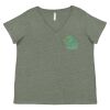 Curvy Collection Women's Fine Jersey V-Neck Tee Thumbnail