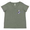 Curvy Collection Women's Fine Jersey V-Neck Tee Thumbnail